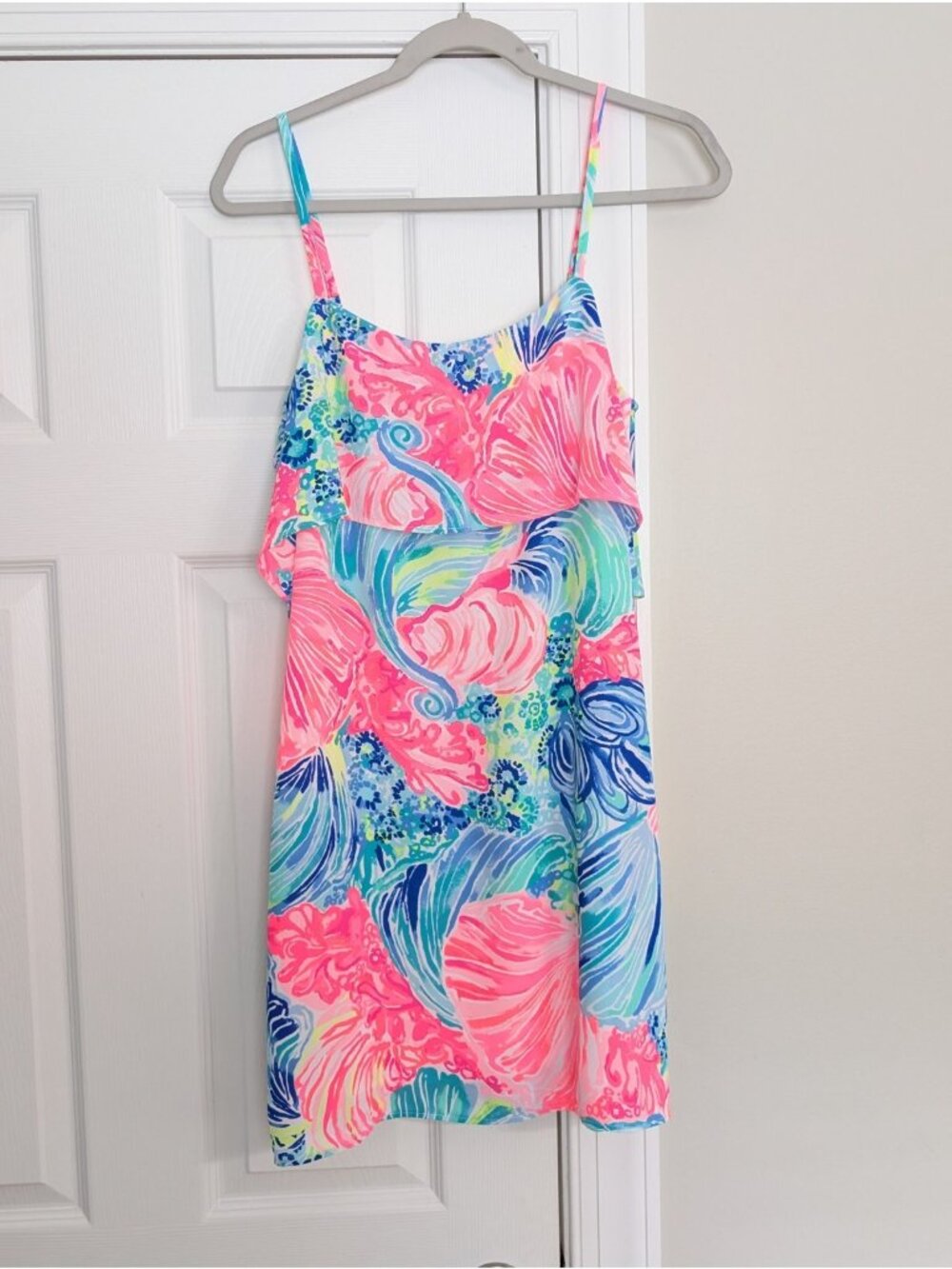 Lilly Pulitzer Lexi Dress in Beach Please Size S Straps Lined Coastal Vacation